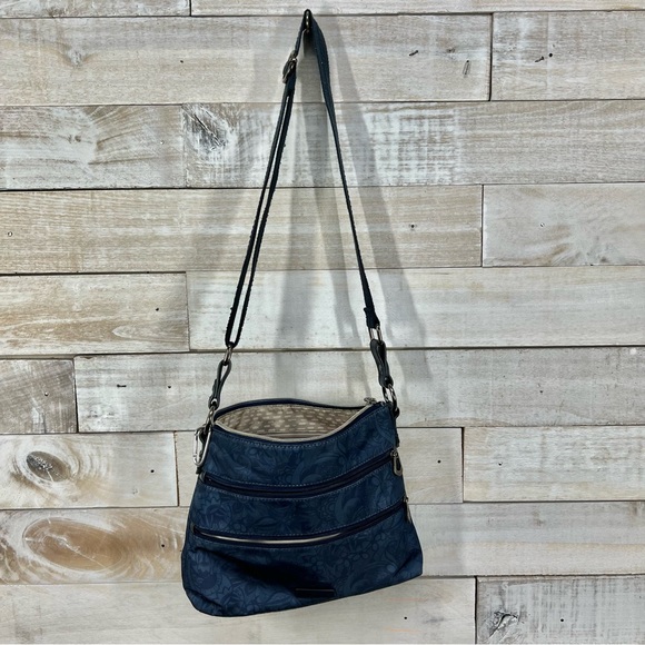 Sakroots Crossbody Purse Artist Circle Repreve Ecotwill Blue Floral‎ Adjustable - Picture 2 of 12